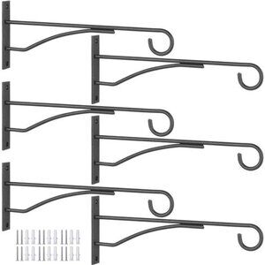 8" Plant Hangers 6 Pack, Hanging Plant Bracket for Wall Fence Porch Outdoor